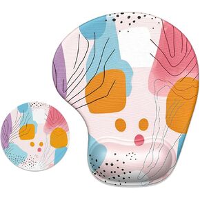 ITNRSIIET Ergonomic Mouse Pad with Gel Wrist Support, Mouse Pads for Desk Comfortable Office Supplies Mousepad with Smooth Surface and Non-Slip PU Base, 9.5 x 8.3 in, Cute Dumpster