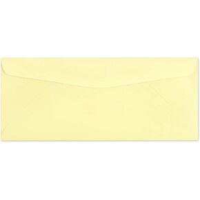50 Color Cream #10 Business Envelopes, 9.5" x 4.125", Standard Flap