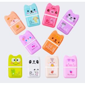 10 قطع ممحاة ملونة على شكل حيوانات كرتونية ممتعة مع أسطوانة تنظيف، ممحاة حيوانات لطيفة سهلة الالتقاط والإزالة للمدرسة والمكتب والمنزل والأطفال هدية ممحاة للحيوانات الأليفة in Kuwait