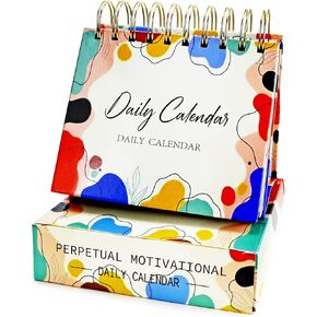 تقويم يومي تحفيزي ودائم، تقويم مكتبي قابل للطي واقف غير مؤرخ مع اقتباسات ملهمة، ملحقات مكتب التأكيدات اليومية للنساء in Kuwait