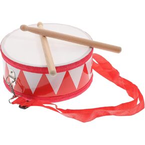 SUPVOX Kids Drum Wood Toy Drum Set with Carry Strap and Stick Kids Musical Instrument Toy Gift for Toddlers