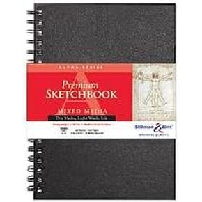 Stillman & Birn Alpha Series Premium Wire-Bound Sketch Books - 7" x 10" - 100 lb. (150gsm) 50 Sheets