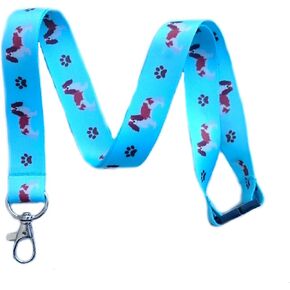 Cavalier King Charles Spaniel Dog Breed Print Break Away Lanyard Key Chain Id Badge Holder