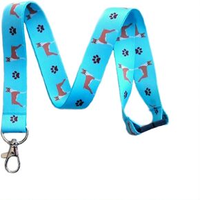 Boxer Dog Breed Print Break Away Lanyard Key Chain Id Badge Holder