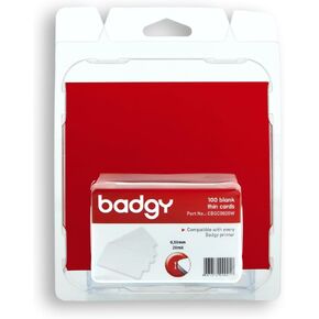 100 PVC Thin Cards - Badgy100 and Badgy200 Compatible