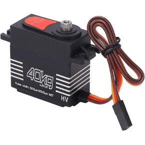 RC أجهزة رقمية، عالية 40 كجم محرك تروس معدني مؤازر سرعة عالية 180 درجة زاوية دوران مضادة للتدخل كبيرة لسيارة RC 1/8 1/10 in Kuwait