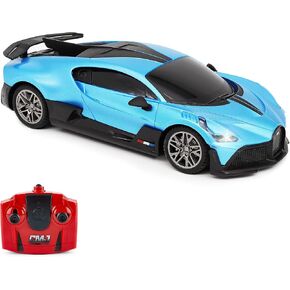 CMJ RC Cars Bugatti Divo Blue Remote Control Radio Car 1:24 Officially Licensed 1:24 Scale Working Lights 2.4Ghz