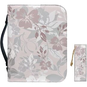 Bible Case for Women Bible Cover Christian Print PU Bible Bag with Bookmark Bible Carrying Case Bible Cover Case
