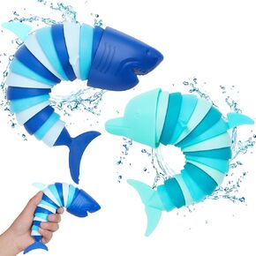 Fidget Toys Slug,Fidget Shark Toys,Shark and Dolphin Sensory Fidget Toy for Kids ,Toddler Sensory Toys,Stress Relief Toy,ADHD & Autism Fidget Toys,Preschool Boy Girl Gifts Idea (Shark and Dolphin)