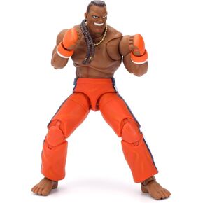 Jada Toys – Street Fighter II Dee Jay Action Figure Wave 3 – 1:12 Scale, 6" Tall, Interchangeable Heads, Hands & Accessories