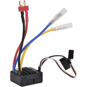 ESC Set, 540 Brushed Motor, RC Crawler Durable Motor + ESC Set for 7.2V, 7.4V, 11.1V Rechargable Battery 1/10 RC Truggy Monster Truck Crawler(orange)