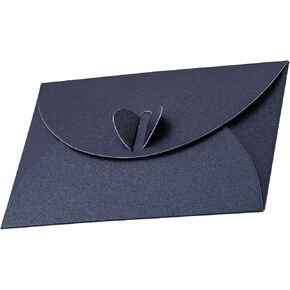 20 Pcs Gift Card Envelopes with Heart Shaped Clasp, Cute Mini Envelopes (3.9 x 2.7 inch) Perfect for Gift Cards, Love Letters, Wedding Greeting Party, Parties and Favors, PINK