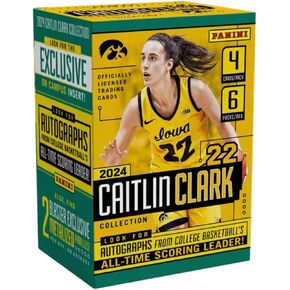 2024 Panini Caitlin Clark Collection Basketball Trading Cards Blaster Box