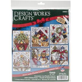 Design Works Crafts 1697 Home for Christmas Cross Stitch Ornament Kit, 3-1/2" x 4"