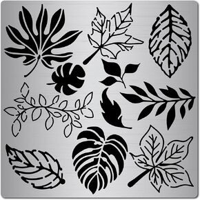 GORGECRAFT 6.3 Inch Metal Gothic Font Lettering Stencil 1" High Stainless Steel Old English Font Ancient Alphabet Number Template Runes Punctuation Stencils for Painting Wood Burning Engraving Crafts