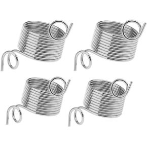 4 Pcs Knitting Thimble Stainless Steel Finger Weaving Thimble Yarn Guide Knitting Ring for Knitting Crafts Accessories Tools (2L + 2S)