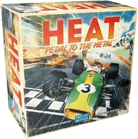HEAT: Pedal to the Metal Board Game - Intense Car Racing and Strategy Game, Fun Family Game for Kids and Adults, Ages 10+, 1-4 Players, 60 Minute Playtime, Made by Days of Wonder in Kuwait