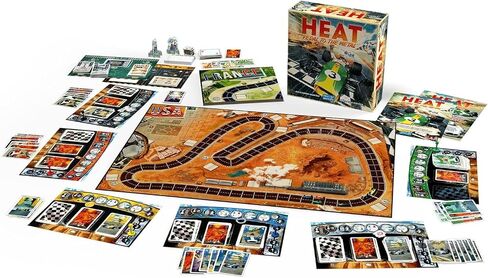 HEAT: Pedal to the Metal Board Game - Intense Car Racing and Strategy Game, Fun Family Game for Kids and Adults, Ages 10+, 1-4 Players, 60 Minute Playtime, Made by Days of Wonder in Kuwait