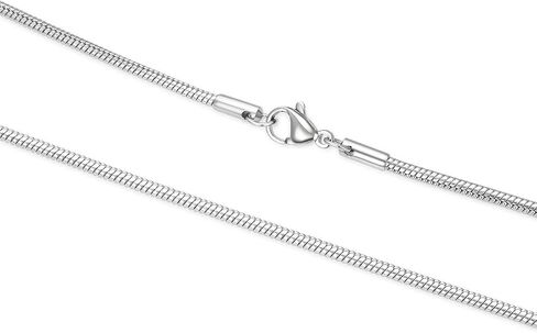 5pcs Adabele 304 Grade Surgical Stainless Steel 2mm Snake Chain Bracelet 8 inch Jewelry Making Chain Tarnish Resistant for Women Men Jewelry Making SJF178-4 in Saudi Arabia