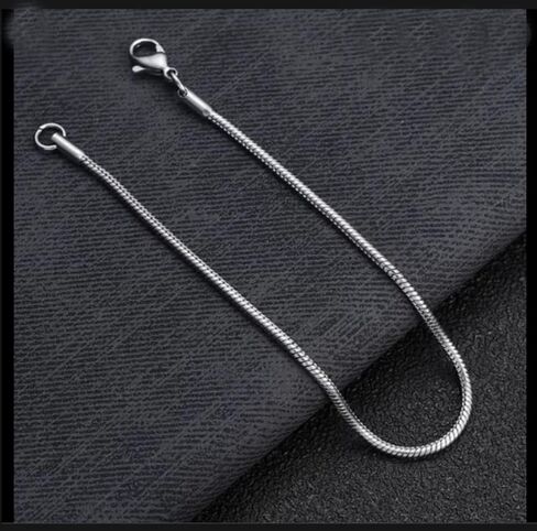 5pcs Adabele 304 Grade Surgical Stainless Steel 2mm Snake Chain Bracelet 8 inch Jewelry Making Chain Tarnish Resistant for Women Men Jewelry Making SJF178-4 in Saudi Arabia