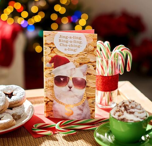 American Greetings Cat Christmas Card (How Much I Love You) in Saudi Arabia