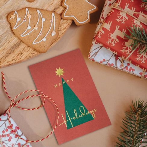 AZAZA Christmas Cards Boxed with Envelopes 20 Pack, Happy Holidays Cards with Unique Envelopes Merry Christmas Cards 2024 for Friends, Family and Loved Ones-Minimalism in Saudi Arabia