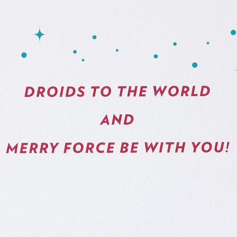 Papyrus Star Wars Christmas Card (Merry Force Be with You) in Saudi Arabia