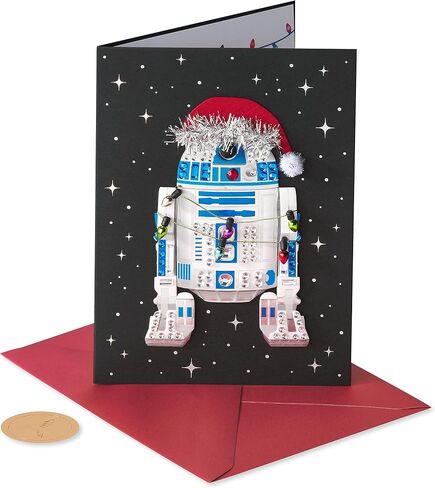 Papyrus Star Wars Christmas Card (Merry Force Be with You) in Saudi Arabia