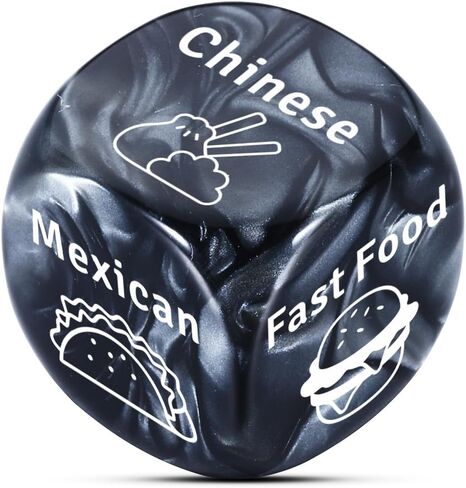 2pcs Boo Basket Food Dice for Couple Boyfriend Girlfriend Daughter Son Anniversary Couple Gifts for Him Her Date Night Ideas Gifts for Boyfriend from Girlfriend Dinner Dice Husband Gifts from Wife in Kuwait