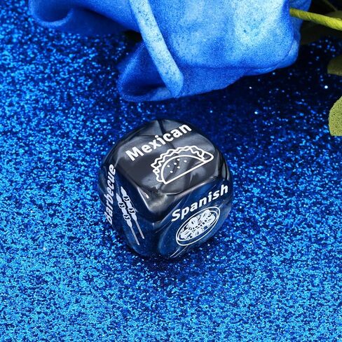 2pcs Boo Basket Food Dice for Couple Boyfriend Girlfriend Daughter Son Anniversary Couple Gifts for Him Her Date Night Ideas Gifts for Boyfriend from Girlfriend Dinner Dice Husband Gifts from Wife in Kuwait