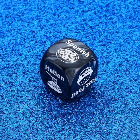 2pcs Boo Basket Food Dice for Couple Boyfriend Girlfriend Daughter Son Anniversary Couple Gifts for Him Her Date Night Ideas Gifts for Boyfriend from Girlfriend Dinner Dice Husband Gifts from Wife in Kuwait