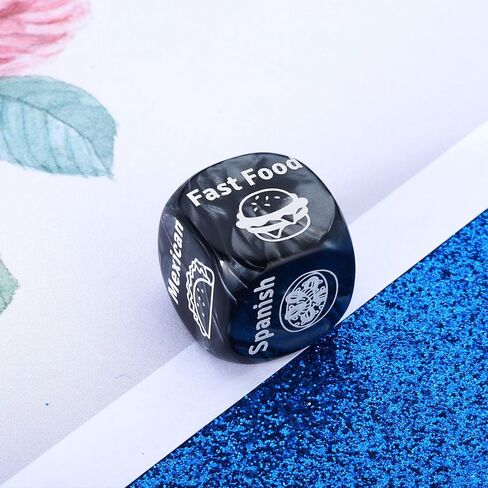 2pcs Boo Basket Food Dice for Couple Boyfriend Girlfriend Daughter Son Anniversary Couple Gifts for Him Her Date Night Ideas Gifts for Boyfriend from Girlfriend Dinner Dice Husband Gifts from Wife in Kuwait