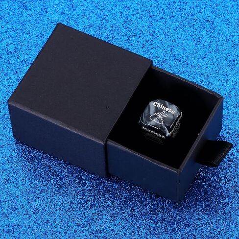 2pcs Boo Basket Food Dice for Couple Boyfriend Girlfriend Daughter Son Anniversary Couple Gifts for Him Her Date Night Ideas Gifts for Boyfriend from Girlfriend Dinner Dice Husband Gifts from Wife in Kuwait