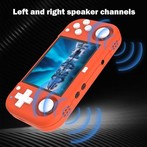XU Mini M Retro Handheld Game Consoles, 2.8 inch IPS Screen, Built-in 64G TF Card, with 2600 mAh Battery Life 6 Hours with Case Orange in Saudi Arabia