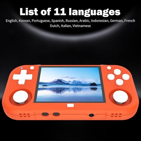 XU Mini M Retro Handheld Game Consoles, 2.8 inch IPS Screen, Built-in 64G TF Card, with 2600 mAh Battery Life 6 Hours with Case Orange in Saudi Arabia