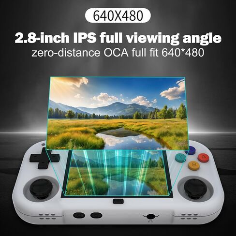 وحدات تحكم ألعاب محمولة باليد XU Mini M Retro، شاشة IPS 2.8 بوصة، بطاقة TF مدمجة 64 جيجا، مع عمر بطارية 2600 مللي أمبير في الساعة 6 ساعات مع حافظة برتقالية in Saudi Arabia