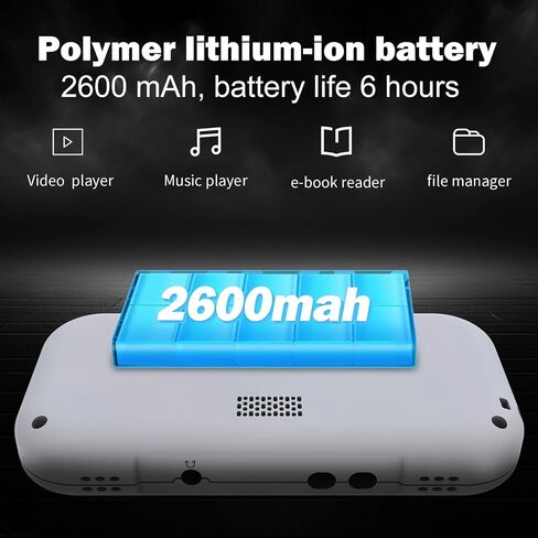 وحدات تحكم ألعاب محمولة باليد XU Mini M Retro، شاشة IPS 2.8 بوصة، بطاقة TF مدمجة 64 جيجا، مع عمر بطارية 2600 مللي أمبير في الساعة 6 ساعات مع حافظة برتقالية in Saudi Arabia