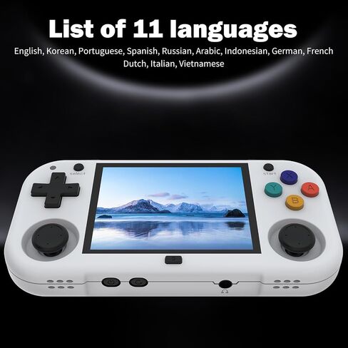 وحدات تحكم ألعاب محمولة باليد XU Mini M Retro، شاشة IPS 2.8 بوصة، بطاقة TF مدمجة 64 جيجا، مع عمر بطارية 2600 مللي أمبير في الساعة 6 ساعات مع حافظة برتقالية in Saudi Arabia