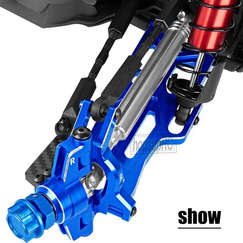 مجموعة أذرع تعليق أجزاء من الألومنيوم لـ 1/10 Kraton Outcast V2 4S BLX، أذرع التعليق الأمامية الخلفية تقفز، استبدال الأجزاء: ARA330711 ARA330710.Navy Blue in Saudi Arabia