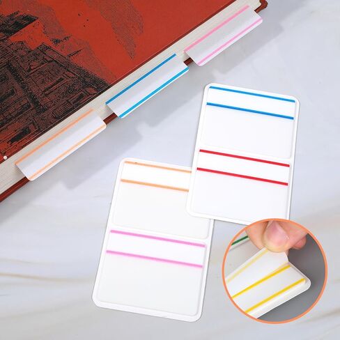 2 Inch Index Tabs Self Adhesive, 240 PCS Colored Tabs for Annotating Books Writable Notebook Tabs Page Markers Labels Repositionable Sticky Notes Tabs for Classify File Folders Binder Reading Notes in Saudi Arabia