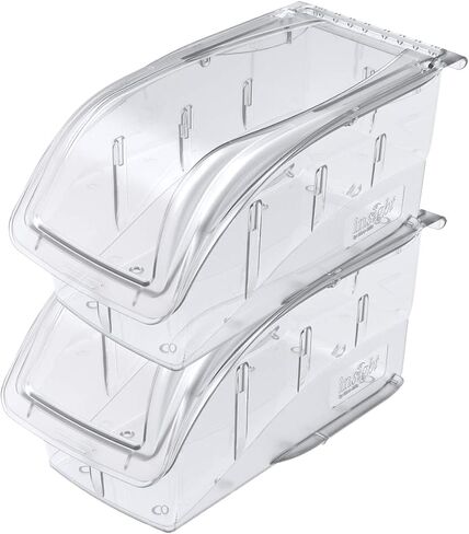 Akro-Mils 305B1 Insight Ultra-Clear Hanging and Stacking Plastic Storage Bin 10-7/8-Inch x 5-1/2-Inch x 5-1/4-Inch, Clear 12-Pack in Kuwait