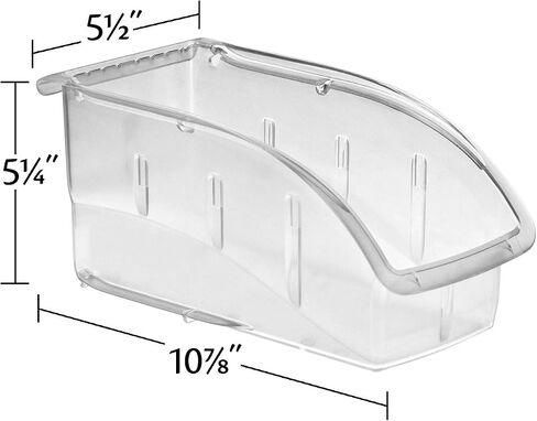 Akro-Mils 305B1 Insight Ultra-Clear Hanging and Stacking Plastic Storage Bin 10-7/8-Inch x 5-1/2-Inch x 5-1/4-Inch, Clear 12-Pack in Kuwait