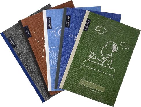 Nakabayashi Logical Air Lightweight Notebook, B5, A Ruled, Pack of 5, Snoopy No S-120A-5P in Kuwait
