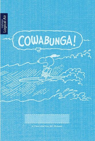 Nakabayashi Logical Air Lightweight Notebook, B5, A Ruled, Pack of 5, Snoopy No S-120A-5P in Kuwait