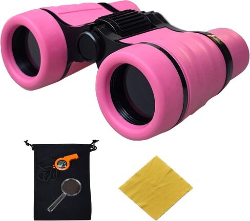 Binoculars for Kids Gifts for 3-12 Years Boys Girls 4x30 High-Resolution Optics Compact Toy Binocular for Bird Watching,Camping,Travel,Spy Games&Exploration (Non-Slip Style, Blue) in Saudi Arabia