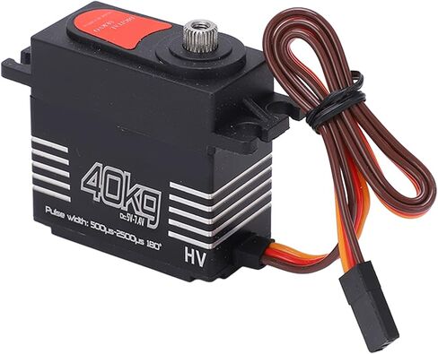 RC أجهزة رقمية، عالية 40 كجم محرك تروس معدني مؤازر سرعة عالية 180 درجة زاوية دوران مضادة للتدخل كبيرة لسيارة RC 1/8 1/10 in Kuwait