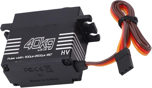 RC أجهزة رقمية، عالية 40 كجم محرك تروس معدني مؤازر سرعة عالية 180 درجة زاوية دوران مضادة للتدخل كبيرة لسيارة RC 1/8 1/10 in Kuwait