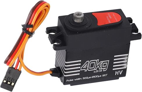 RC أجهزة رقمية، عالية 40 كجم محرك تروس معدني مؤازر سرعة عالية 180 درجة زاوية دوران مضادة للتدخل كبيرة لسيارة RC 1/8 1/10 in Kuwait