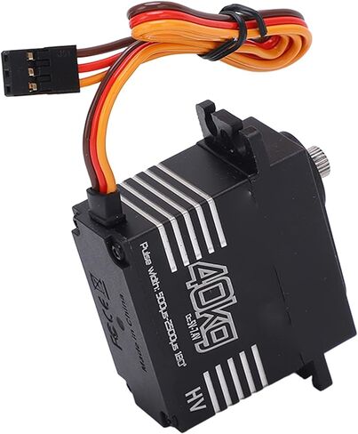 RC أجهزة رقمية، عالية 40 كجم محرك تروس معدني مؤازر سرعة عالية 180 درجة زاوية دوران مضادة للتدخل كبيرة لسيارة RC 1/8 1/10 in Kuwait