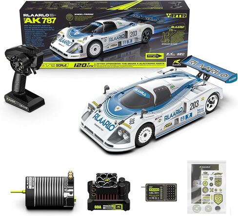 AMORIL 1/10 AK-787 Fast Brushless RC Cars for Adults,Max 75mph Hobby Electric On-Road RTR with 3650 4300KV Brushless Motor,60A Independent ESC,Remote Control Car for Boys,White in Saudi Arabia